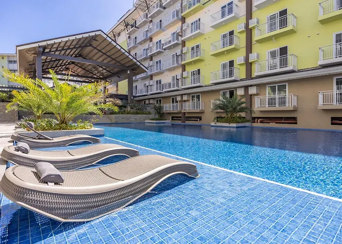 Amani 712b, 3 Minutes To Airport,with Gym & Pool,200mbps Wifi,free Netflix * Île de Mactan