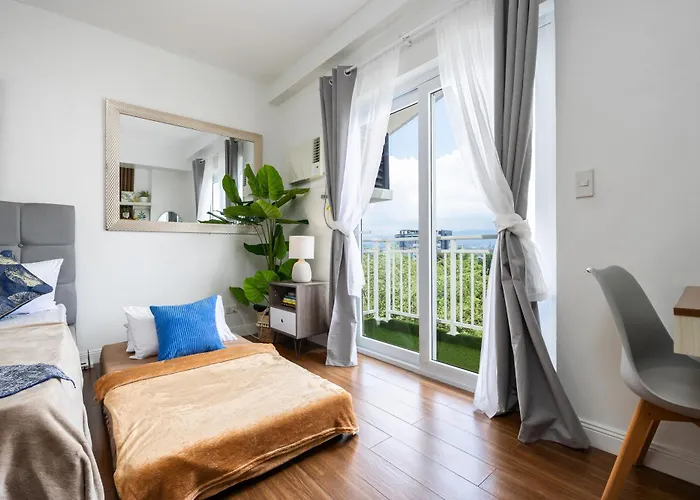 Amani 712b, 3 Minutes To Airport,with Gym & Pool,200mbps Wifi,free Netflix Appartement Île de Mactan
